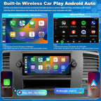 Radio Upgrade for Dodge Ram 1500/2500/3500 2006-2008, Jeep Compass Patriot 2007-2008, Grand Cherokee 2005-2007, Chrysler 300/300c 2005-2007, Wireless CarPlay Android 6.86" Stereo Back Camera WiFi GPS