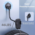 Phone Holder - 14-Inch Long Arm Windshield Car Cell Phone Holder Anti-Shake Stabilizer Automobile Mount for iPhone Android Smartphones