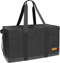 Extra Large Utility Tote Bag - Standing Reusable Grocery Bag with Handle, Collapsible Storage for Shopping, Beach