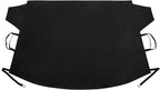 Windshield Cover for Ice and Snow - Snow Cover for Car, Truck and SUV Made of All-Weather 600D Polyester with 6 Anchor Points Ends Ice Scraping and Protects Window Glass from Scratches (79” x 45”)
