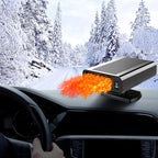 12V Dual-Mode Car Heater & Defogger, 150W Rapid Windshield Defroster & Cooler-Compact Design for Easy Cigarette Lighter Connection(M)