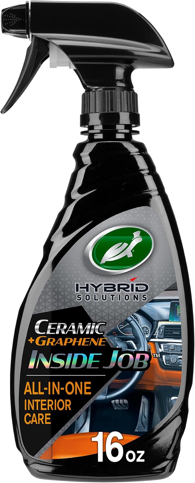 Hybrid Solutions Inside Job, All Purpose Ceramic Interior Car Cleaner and Protectant, Cleans, Deodorizes and Protects Leather Car Seats, Vinyl, Rubber, and Plastic, 16 fl oz (Pack of 1)