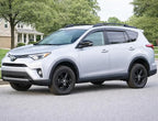 2013-2018 Tape-On Rain Guards Side Window Deflector Visors for Toyota RAV4 LE XLE SE Limited Platinum Black 2014 2015 2016 2017