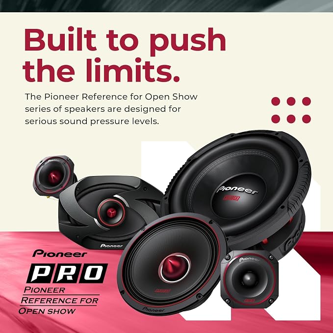 P.R.O. Series TS-B351PRO 3.5” Tweeters (Pair) – 250W Max, Perfect for high-SPL Builds and pro-Level car Audio, Bullet Style Tweeter