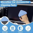 Car Screen Cleaner, 4.1''×4.1'' Microfiber Dashboard Wipes, Square Microfiber Cloth, Automotive Display Wipes,Vehicle Screen Cleaner Tool for Dashboard Display, Car Interior Tool (Blue)