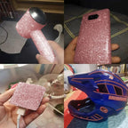 4PCS Bling Car Door Edge Guards Protector, Diamond Auto Side Door Anti-Collision Crash Strip Sticker, Crystals Vehicle Anti-Scratch Bumper Tape, Universal for SUV Truck Pickup (Pink)