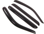 WD2-274 Dark Smoke 4 Pcs Set Window Visor (Outside Mount) Deflector Rain Guard Compatible with 2008-2012 Jeep Liberty