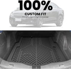 Trunk Mat for Chevrolet Chevy Cruze 2016-2019 (Not for 2016 Cruze Limited), Only Fit Cargo with Spare Tire, All Weather TPE Custom Fit Cargo Mat Trunk Liner (Fit Sedan, Not for Hatchback)