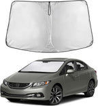 Windshield Sunshade Compatible for Honda Civic 2012–2013 2014 2015, Sun Visor for Front Windshield & Window Sunshade Cover, UV Heat Blocker & Protector, Car Accessories
