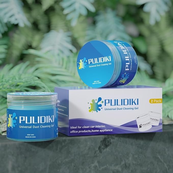 Car Cleaning Gel Car Cleaning Putty Car Putty Auto Detailing Tools Car Slime Cleaner Dust Cleaning Gel for Car Interior Cleaner Car Cleaning Supplies Cleaning Kit Car Accessories Blue 2Pack