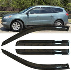 4pc Original Shatterproof Rainproof Side Window Wind Deflectors for Chevrolet 2009-2017 Traverse,Outside Mount Rain Guards Set,Nice Looking Window Visor for Car,Vent Deflector for Traverse 09-17 94161