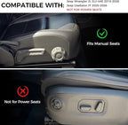 Metal Front Door Pocket Storage Box for Jeep Wrangler JL JLU 4XE 2018-2026 & Gladiator JT 2020-2023 2024 2025 2026 Accessories Door Storage Organizer Molle Panels (Not for Power Seats), 2PCS