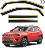 in-Channel Window Rain Guards Fit for Jeep Compass 2017 2018 2019 2020 2021 2022 2023 2024 2025 Extra Durable Window Deflectors Window Visors Vent Shades Vent Visors Car Accessories