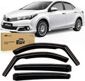in Channel Rain Guards for Toyota Corolla 2020-2026 Sedan Window Deflectors Window Visors for Fresh Air in Rain, Highway Wind Noise Reduction-4PCS