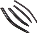 WD2-717 Dark Smoke 4 Pcs Set Window Visor (Outside Mount) Deflector Rain Guard Compatible with 1996-2002 Mercedes-Benz E300 E320 E420 E430