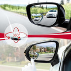 Blind Spot Mirrors, Heart Shaped HD Glass Frameless Convex Rear View Mirrors, Wide Angle Adjustable Stick for Side Mirror, Automotive Exterior Accessories for Car, SUV & Trucks, Pack of 2