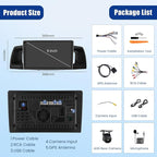 [4G+128G] Android 15 Car Radio for Toyota Corolla EX 2005-2012 Car Stereo with Wireless Carplay/Android Auto, 9 Inch HD Touchscreen with GPS WiFi Bluetooth FM/RDS EQ SWC Backup Camera MIC