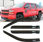 4pcs Original Shatterproof Window Wind Deflectors for 14-18 Silverado/Sierra 1500,15-19 2500/3500,19-24 4500,5500,6500,CV515 Crew,Rain Guards,Nice Looking Window Visors for Cars,Vent Deflector 94536