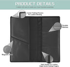 1Pack Car Registration and Insurance Holder,Car Document Holder for Cards License with Magnetic Shut,Vehicle Glove Box Car Organizer for Documents, Cards, License(Black)