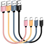 USB C Cable 1ft 4-Pack, 3A Fast Charging USB A to USB C Cord Nylon Braided Compatible with Samsung Galaxy A10e A20 A20S A51, S20 S10 S9 S8, Note 10 9 8, Moto G7 G8,Pixel 3, LG V30…