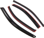 Outside Mount Window Vent Visors Rain Guards Compatible with Hyundai Sonata 1996-2005 | Side Window Wind Deflectors Rain Shields | Black Tinted, 4 Pcs Set, BGWV-258