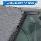Car Windshield Snow Cover Compatible with Kia Soul 2010-2023 2024 2025+, Windshield Cover for Ice and Snow, 4-Layer Protection for Snow, Ice, UV, Frost Wiper & Mirror Protector, Sunshade Cover