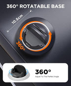 Dashboard Cell Phone Holder for Your Car, Car Phone Holder with 360°Rotatable Silicone Non-Slip, Universal Car Phone Mount for iPhone 17/16/15/14,Samsung, Google Pixel, All Smartphones and GPS