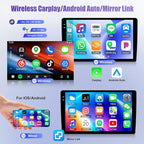 4G 64G for Hyundai Santa Fe 2006-2012 Android 15 Car Radio Wireless Carplay Android Auto 7 Inch Touch Screen Bluetooth5.0/FM/WiFi/GPS Navi/SWC