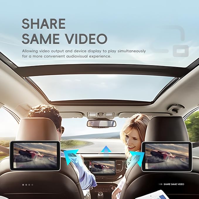 7 inch Touch Screen Double Din Car Stereo with Wired Mirror Link Bluetooth FM EQ Steering Wheel Control 7 Color Light