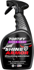 Fortify Quick Coat 24oz | 3-in-1 Ceramic Car Wax Waterless Wash | Spray On, Wipe Off in Under 10 Minutes. 6 to 12 Month Ceramic Protection on Paint, Glass, Chrome, Trim & Wheels. Made in USA