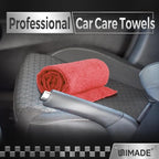 Shop Towel Rag, 200 Pack Reusable Rags Bulk Microfiber Cleaning Cloth Lint Free Towels for Car Kitchen Automotive Bar Mechanic Restaurant Garage, 11.5"x 11.5", Red