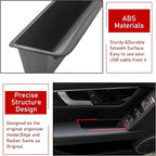 Compatible with Mercedes Benz C Class Door Storage Box W204, 2 Pcs Door Handle Pocket Storage Box Insert for C300 C400 C63 2008-2014 (for Sedan Only, Not for Coupe)