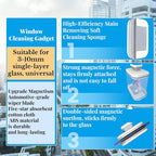 Magnetic Window Cleaner - Windshield Cleaner Tool, Double-Sided Magnetic Glass Cleaner with Anti-Falling Rope, 3-10mm Thickness for Car & Home High Rise Glass