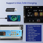 Single Din CarPlay & Android Auto Car Radio, 9-Inch Touch Screen Car Stereo with Bluetooth, Mirror Link, FM/AM Audio, GPS, USB,EQ,Backup Camera Input & SWC+MIC, Car Multimedia Player