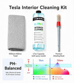 Tesla Seat Cleaner & Stain Remover, Tesla Interior Cleaner for White & Black Vegan Leather | Tesla Model Y Juniper Accessories 2026 & Tesla Model 3 Accessories, S/X/Cybertruck (Ice Blue)