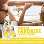 Car Air Freshener Diffuser 2 Pack Hanging Pistachio Salty Caramel Car Air Freshener for Women 45+ days Long Lasting Fragrance Made in USA (P62)