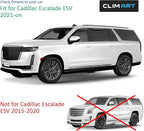 in-Channel Incredibly Durable Rain Guards for Cadillac Escalade ESV 2021-2026, Original Window Deflectors, Vent Window Visors, Vent Deflector, 4 pcs. - 621318