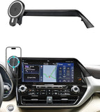 PZK Car Phone Holder for 2020-2026 Toyota Highlander 12.3-inch Screen Only | Magnetic 15W Fast Wireless Charger Phone Mount for Highlander Lmited/Platinum Accessories 360° Adjust (Not Fit 8-Inch)