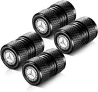 Tire Valve Stem Caps, Compatible with Mercedes Benz Series Stem Cap Universal Car Air Cover Car Accessories for Cars, SUV, Truck, Motorcycles 4pcs （Black）