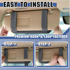 SAMPUSS Car Sun Visor Organizer Car Sunglass Holder with Storage Pouch | Semi-rigid molle panel car truck accessories with zipper for men&women fit most cars trucks vans suvs jeeps patrols