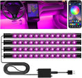 Led Lights for Halloween Car Accessories Interior, Christmas White Elephant Gifts for Him Her Men Women Teen Boys Girls, APP Control with USB Port Color Change Lights for Truck Decor