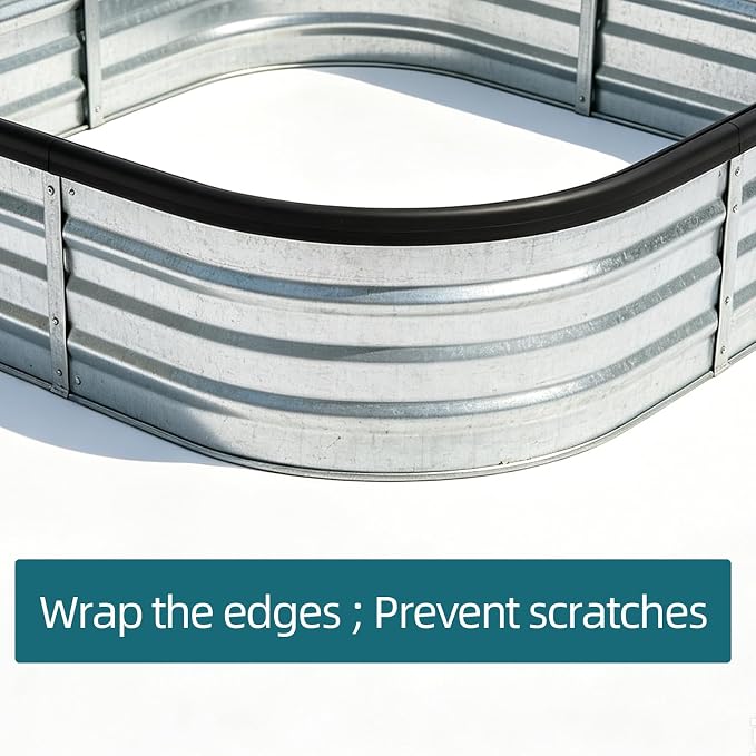 Rubber Edge Trim Black, U Channel PVC Plastic, Metal Sharp Edge Protector Fit for 0.09", Length 26 Feet (8 Meter)