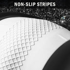 White Crystal Steering Wheel Cover, Sparkly Clear Diamond Breathable Leather Car Protector, Universal 15 Inch Fit for Women Girls, Anti-Slip Comfortable, Silver White
