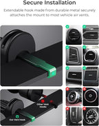 iTap 3 Magnetic Air Vent Car Mount Phone Holder with Magnetic Ring Adapter. Compatible with iPhone, Samsung Galaxy, Google Pixel, Huawei, LG, and All Qi Compatible Smartphones