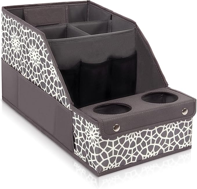 Car Seat Organizer - Backseat with 11 Compartments, 2 Cup Holders, and 2 Oversized Side Pockets for Travel and Storage