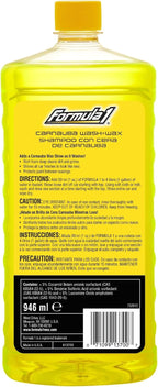 Car Wash and Carnauba Wax, 2-in-1 Car Cleaning Soap for Auto Detailing, Removes Tough Dirt and Leaves a Brilliant Shine (32 ounces)
