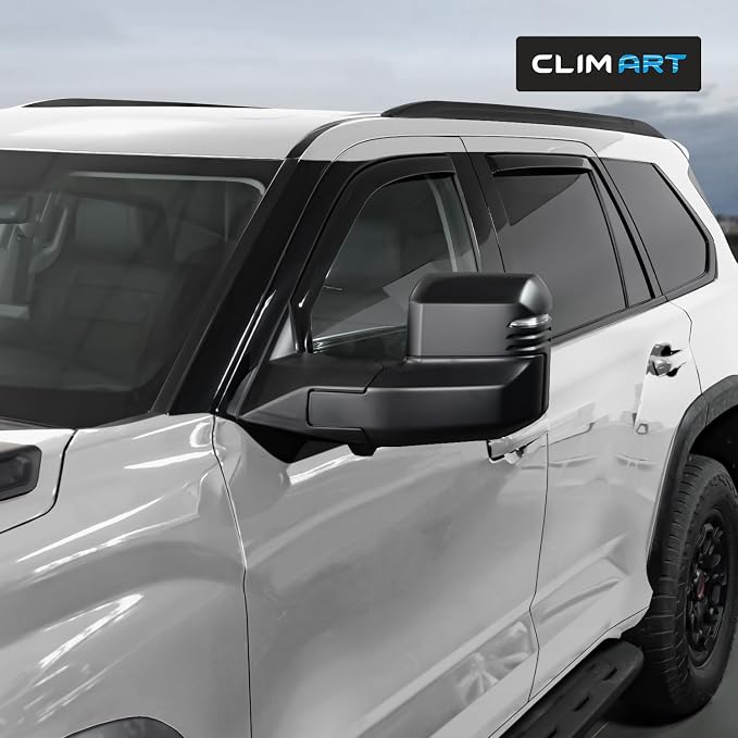 in-Channel Incredibly Durable Rain Guards for Toyota Sequoia 2023-2026, Original Window Deflectors, Vent Window Visors, Vent Deflector, 4 pcs. - 623277