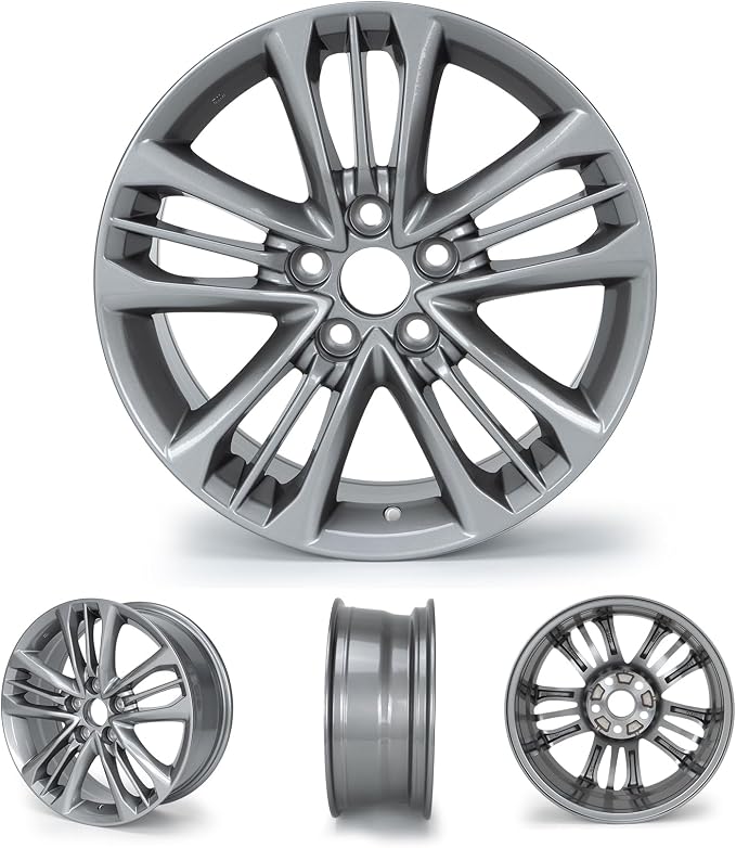 New 17x7" 17 Inch Premium Aluminum Alloy Wheel Rim Fits for 2015 2016 2017 Toyota Camry, OEM Design, Alloy Replacement Wheel, Direct Fit, Super Duty Car Rims Replacement, OE Stock Specs