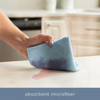 S&T INC. 50 Pack of Microfiber Cleaning Cloth, Bulk Microfiber Towel for Home, Reusable and Lint Free Cloth Towels for Car