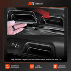 4PCS for Ford Explorer 2020-2023 Front and Rear Row Door Storage Box Door Side Organizer Tray Phone Container Pocket Insert Tray Armrest Organizer Container for Ford Explorer Accessories